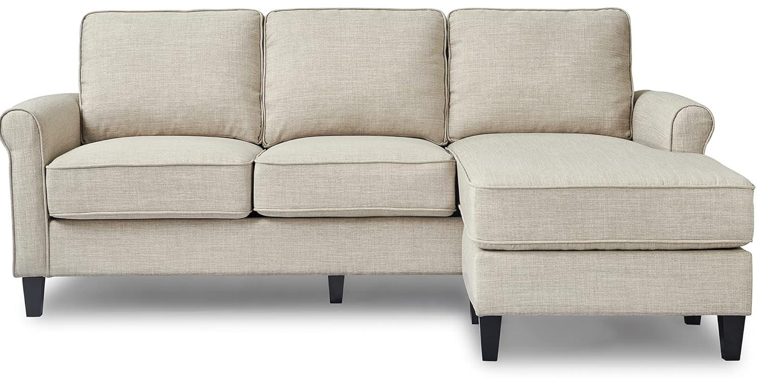 Serta Harmon Upholstered Reversible Sectional Sofa and Chaise