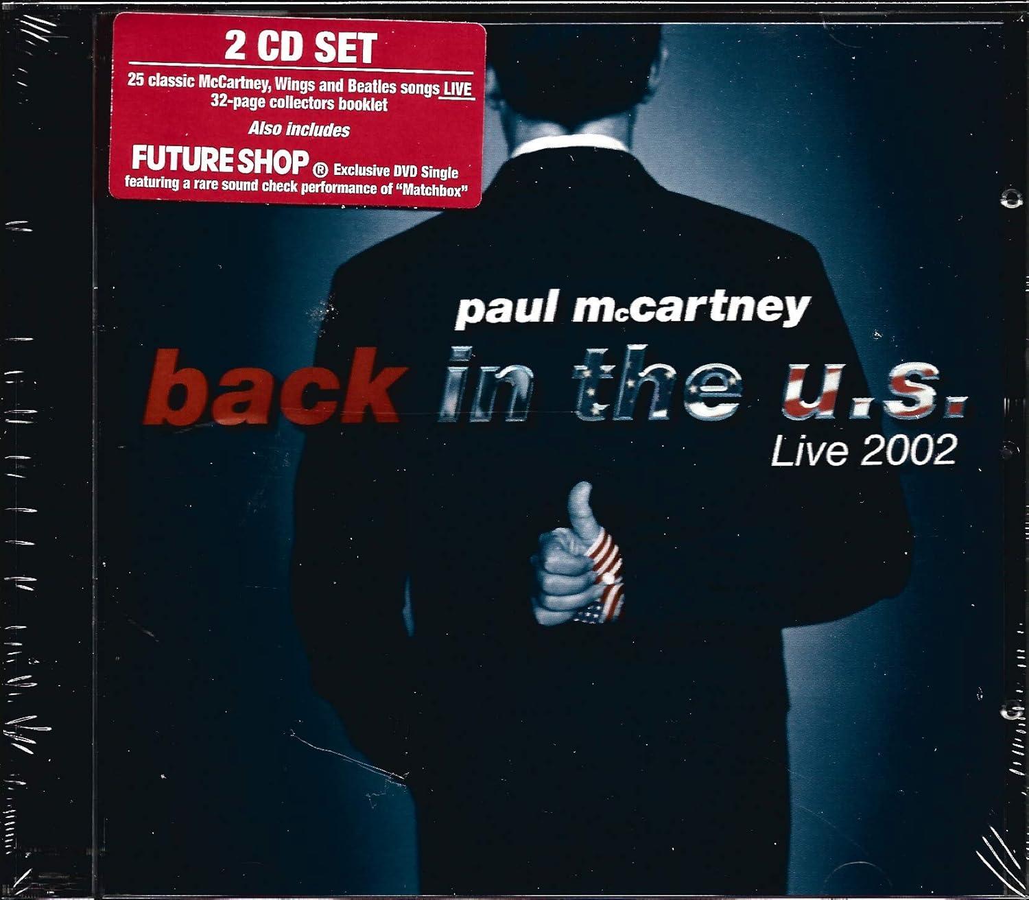 Paul McCartney Back in the U.S. Live 2002 Double CD Set