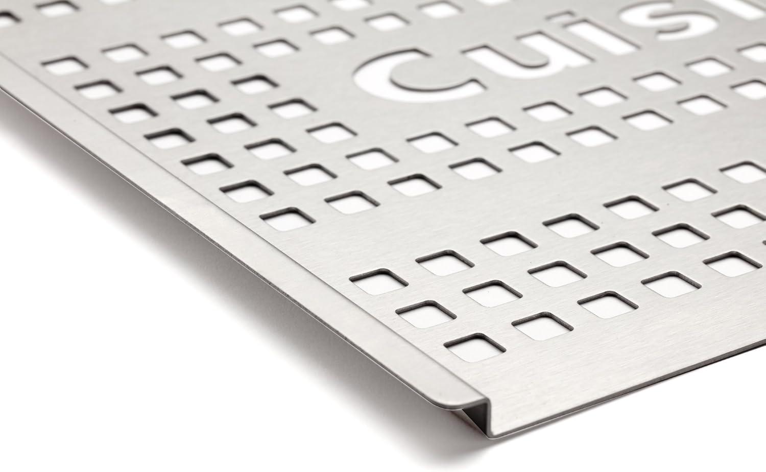 Stainless Steel Perforated Grill Topper with Raised Sides