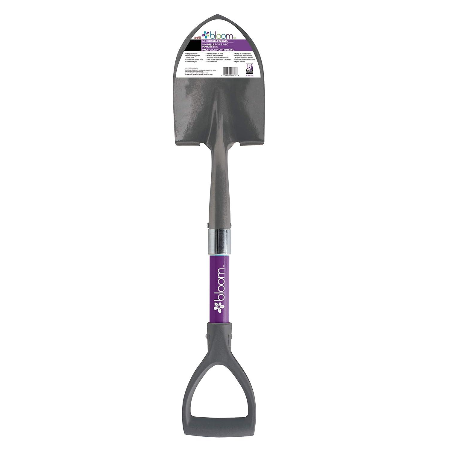 Bloom Mini D-Handle Shovel, Assorted Colors, Quantity 1