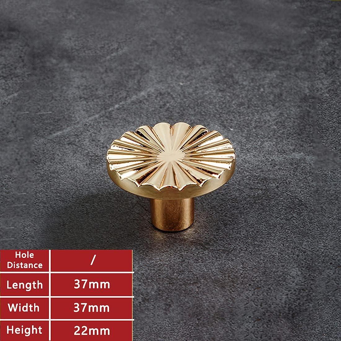 2 Pack Gold Cabinet knobs Kitchen Cabinet Pulls with Vintage Cupboard Drawers Hardware Dresser Drawer Handles Kitchen Cabinet Handles (Single Hole, 2 Pack, Brushed Gold)