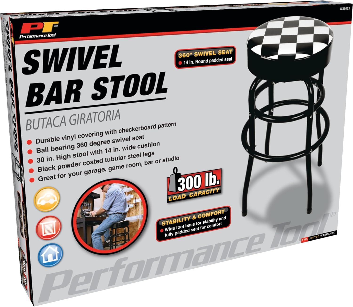 Performance Tool W85023 Swivel Bar Stool