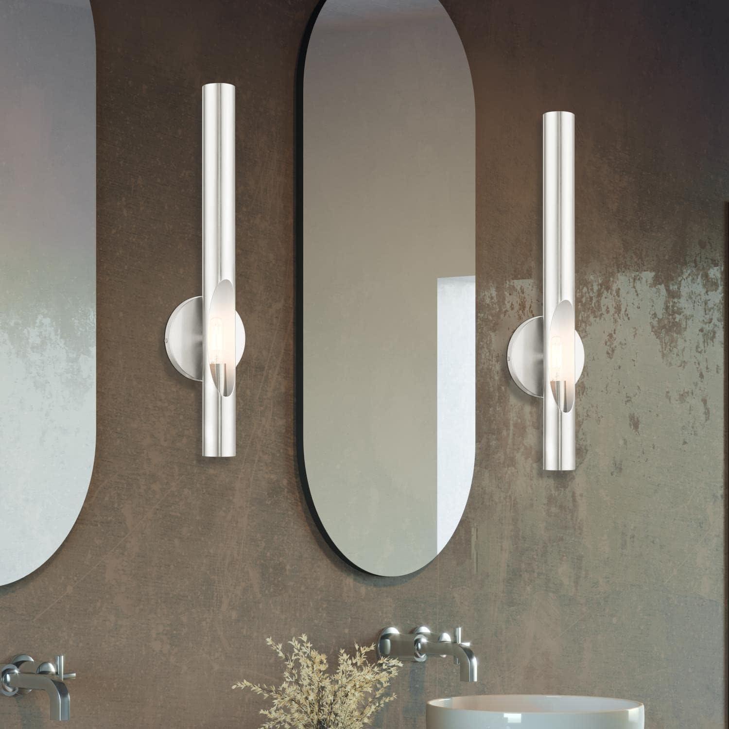Livex Lighting Acra 1 - Light Wall Light in  Brushed Nickel