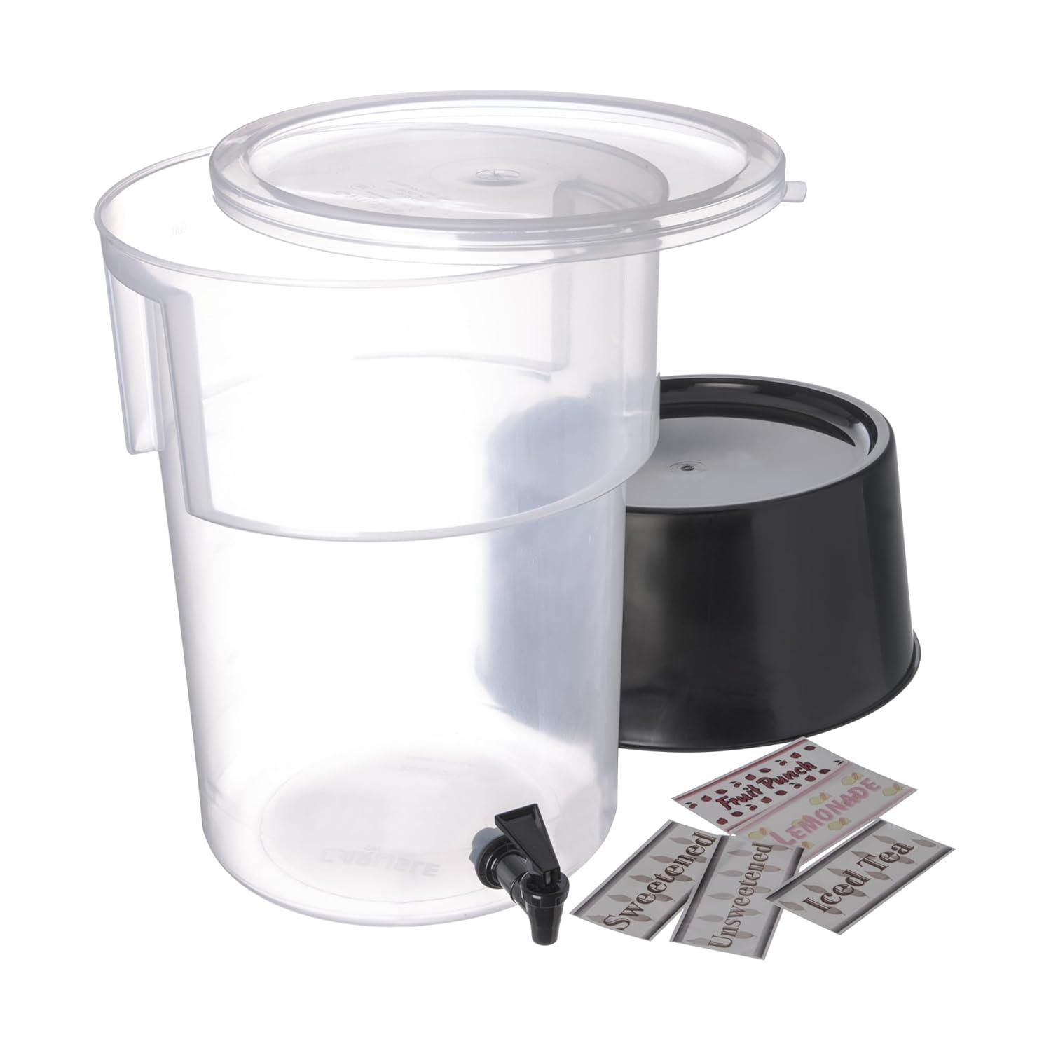 Carlisle 222903 Break-Resistant Beverage Dispenser with Base, 5 Gallon