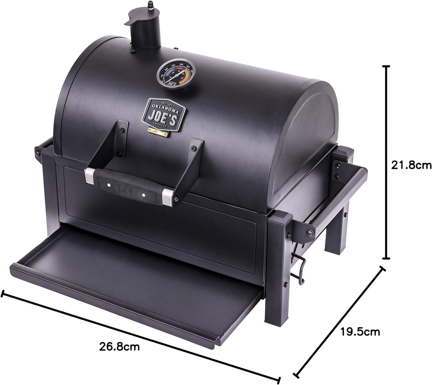 Rambler 218 sq in Heavy-Duty Black Steel Tabletop Charcoal Grill