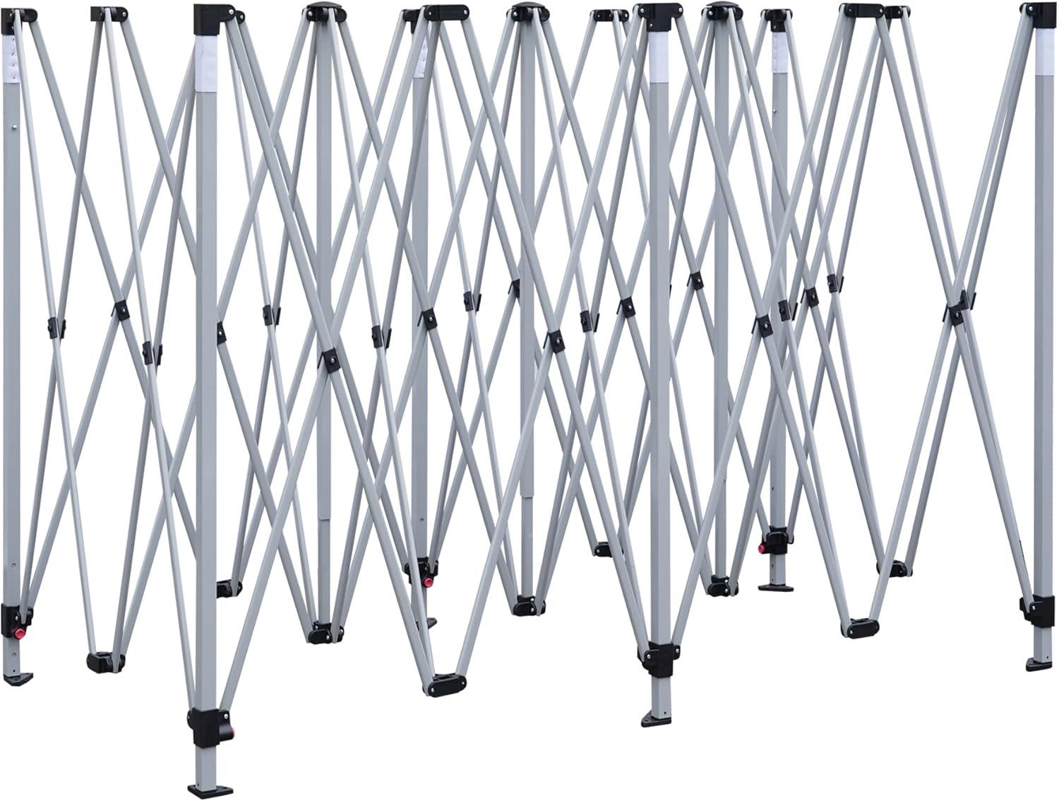 HYD-Parts 10x20 Feet Pop Up Canopy Tent Frame Replacement, Only Frame