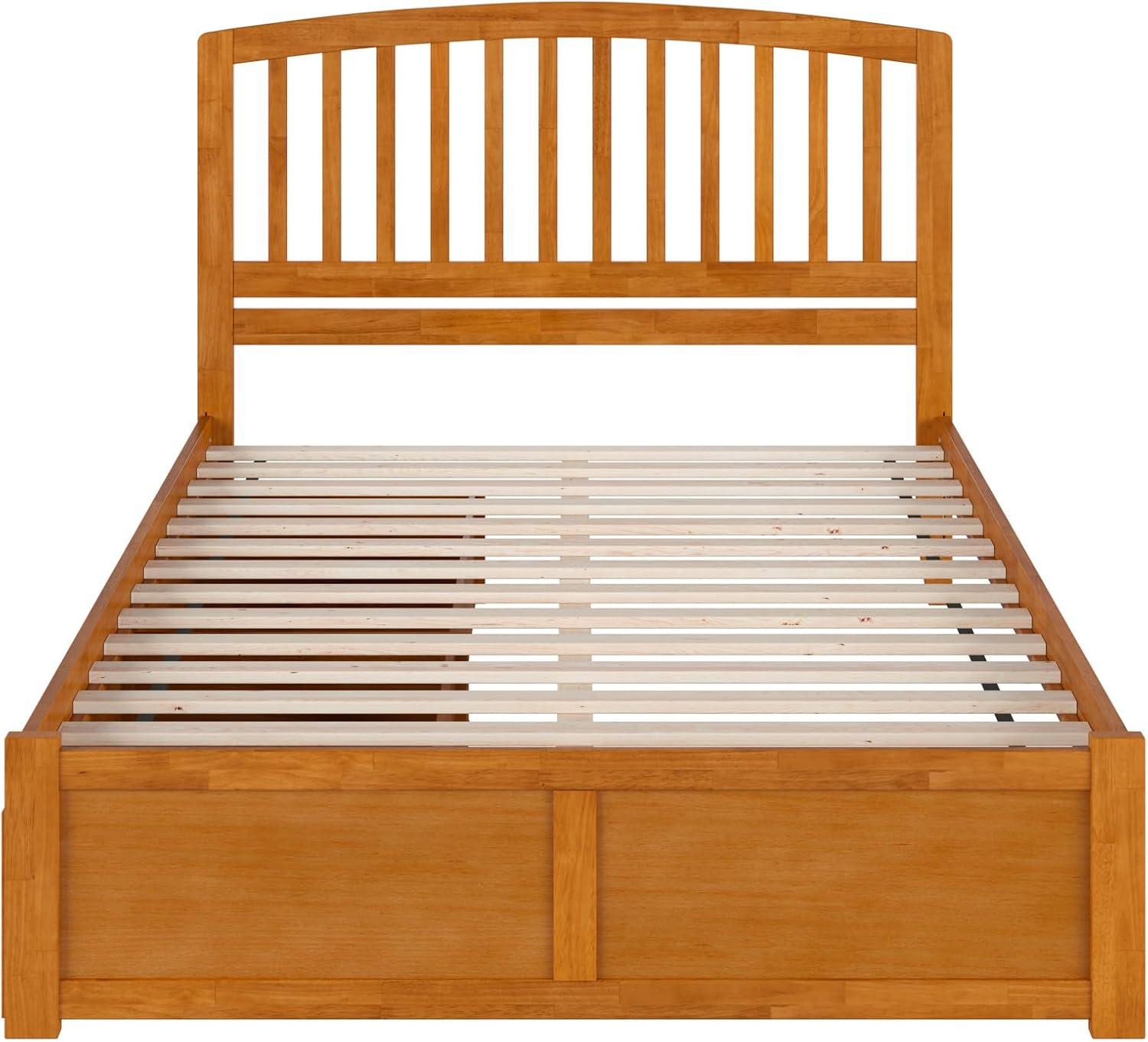 Solid Wood Platform Storage Bed