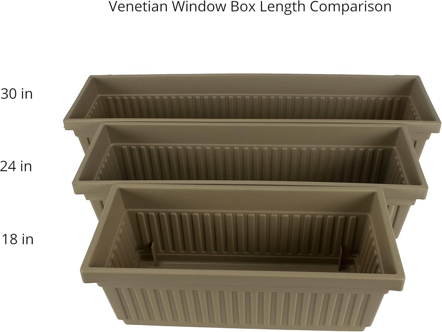 Classic Fluted 30" Venetian Planter in Natural Clay for Outdoor Spaces