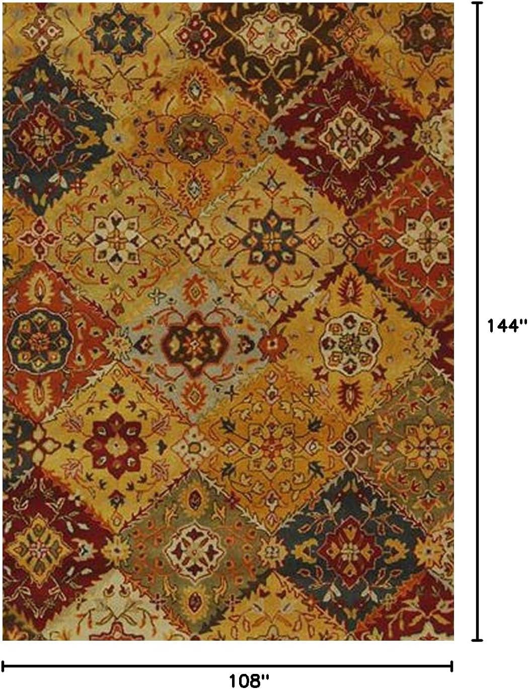 SAFAVIEH Heritage Regius Traditional Wool Area Rug, Multi, 9' x 12'