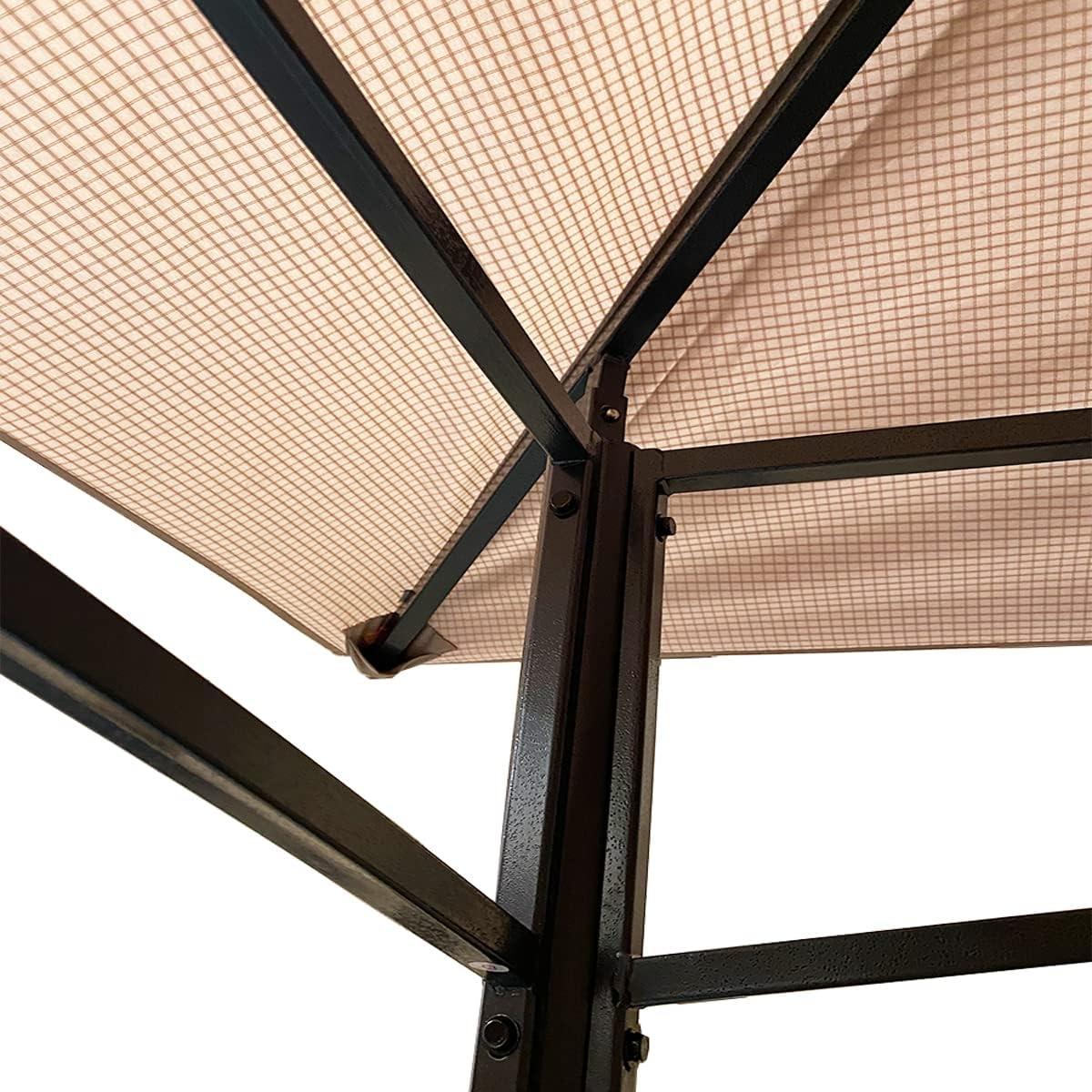 Garden Winds Replacement Canopy Top Cover Compatible with ABCCANOPY 10x10 Gazebo - Riplock 350