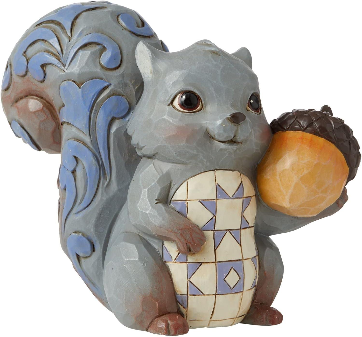 Enesco Jim Shore Heartwood Creek Mini Squirrel, Figurine, 3.5 Inch, Multicolor