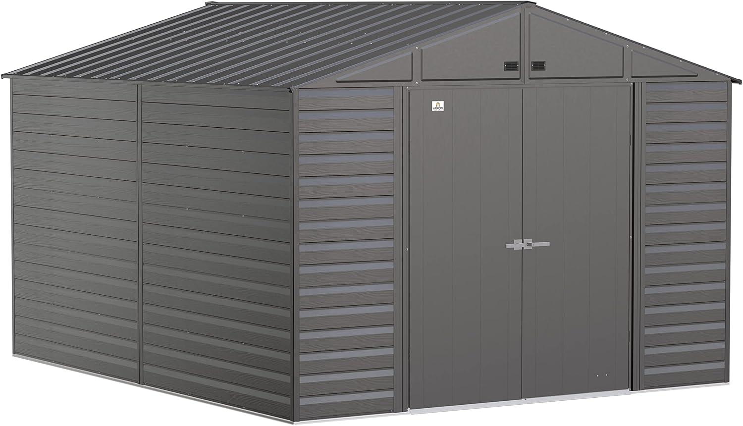 Arrow 10 ft. W x 12 ft. D Metal Storage Shed