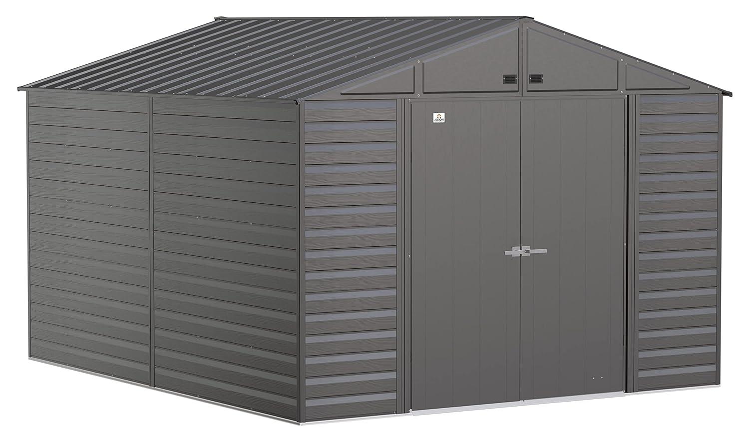 Arrow 10 ft. W x 12 ft. D Metal Storage Shed