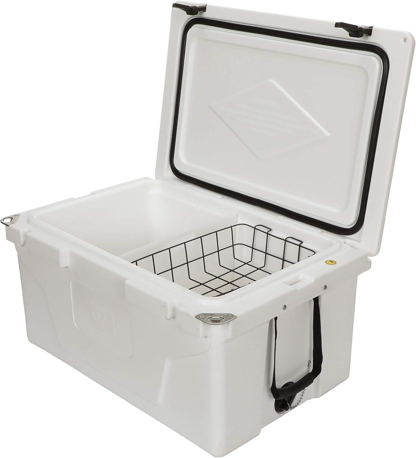 Yachter's Choice White Rolling Marine Cooler with Cutting Board