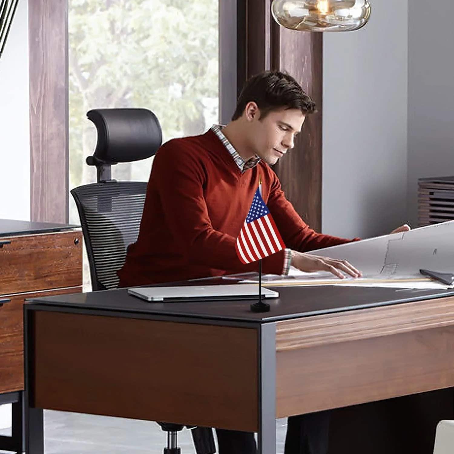 ANLEY Double Sided Polyester Independence Day Flag Set