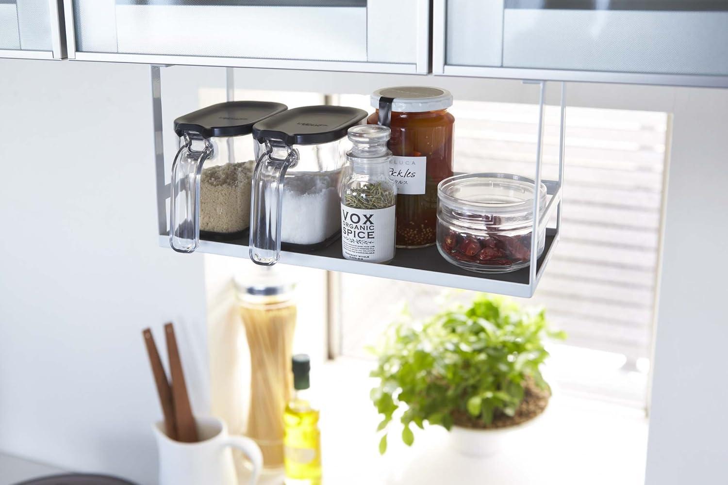 Yamazaki Home Yamazaki Home Under Shelf Spice Rack And Organizer For Kitchen Cabinets, Steel, Undershelf