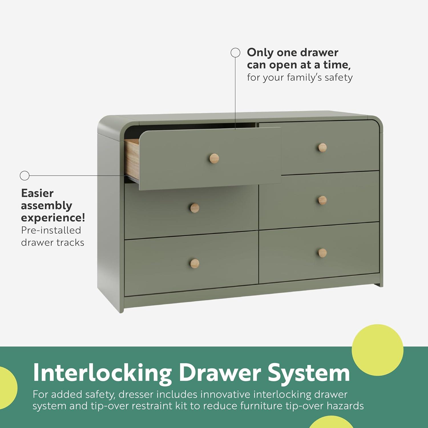 Storkcraft Santos 6 Drawer Dresser