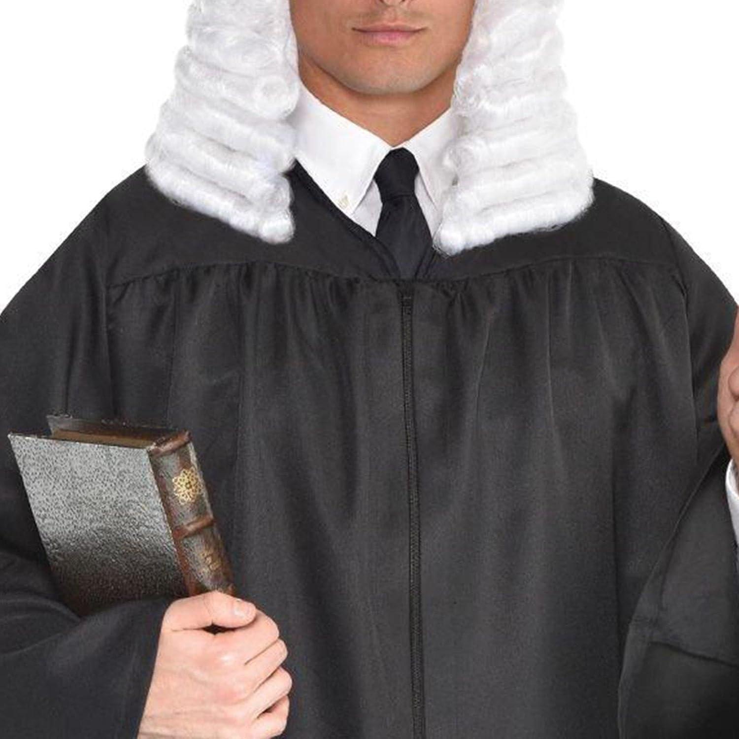 Suit Yourself Judge Robe for Adults, Standard Size, Features a Front Zipper, Pleats at the Front Yoke, in Classic Black