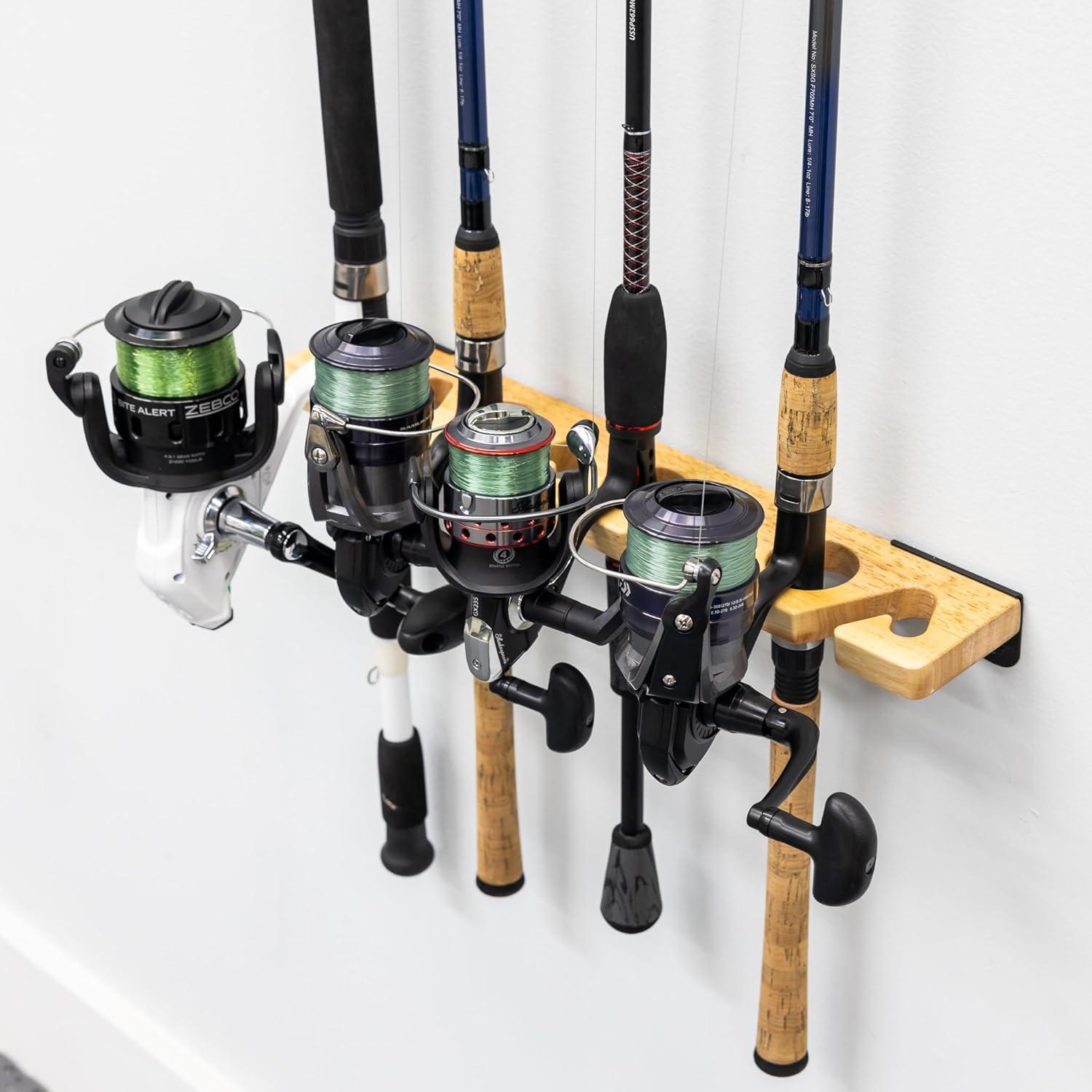 StoreYourBoard Stillwater Fishing Pole Storage Rack | Holds up to 8 Rods