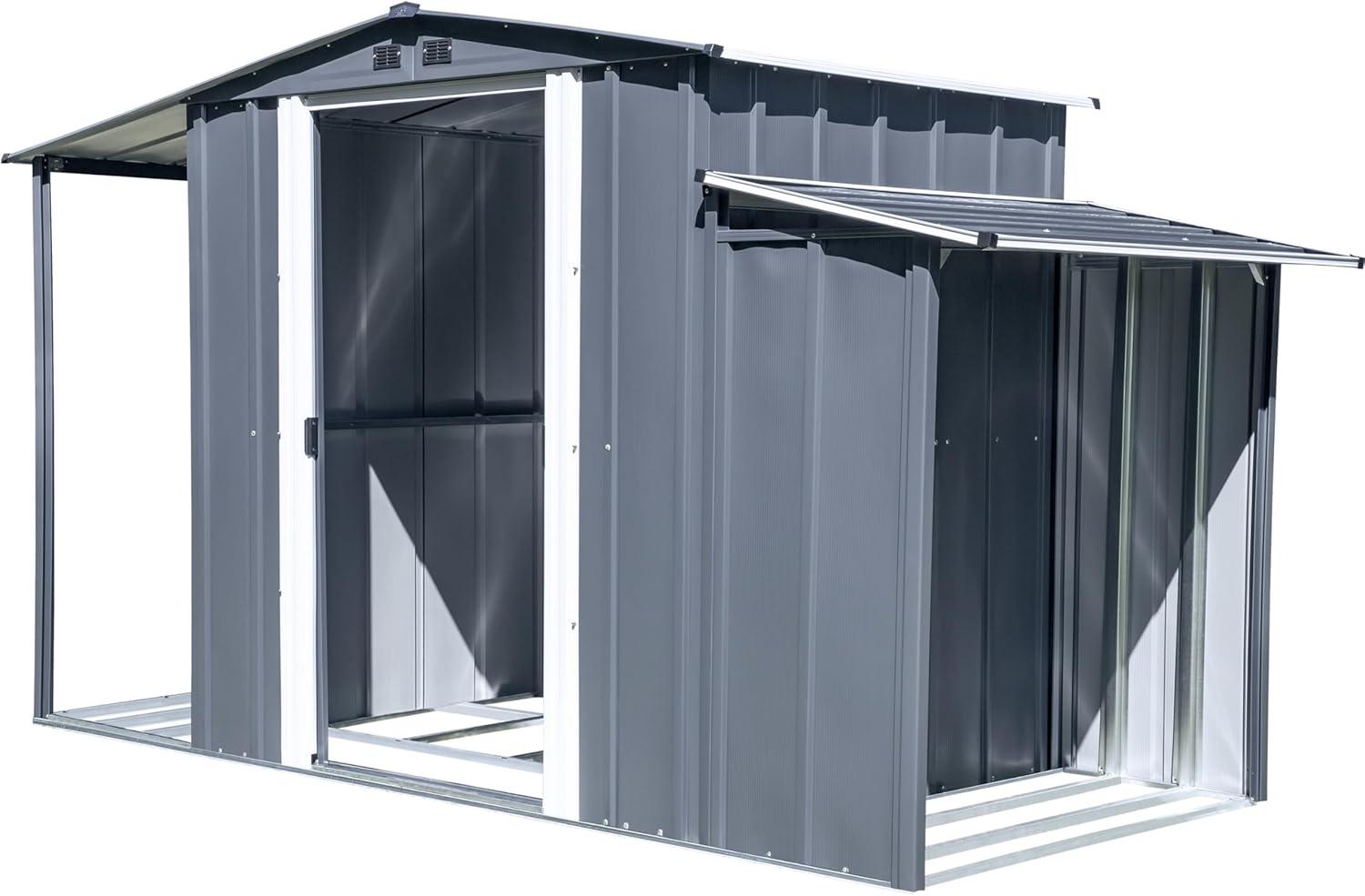 Arrow 3-In-1 Steel Utility Shed
