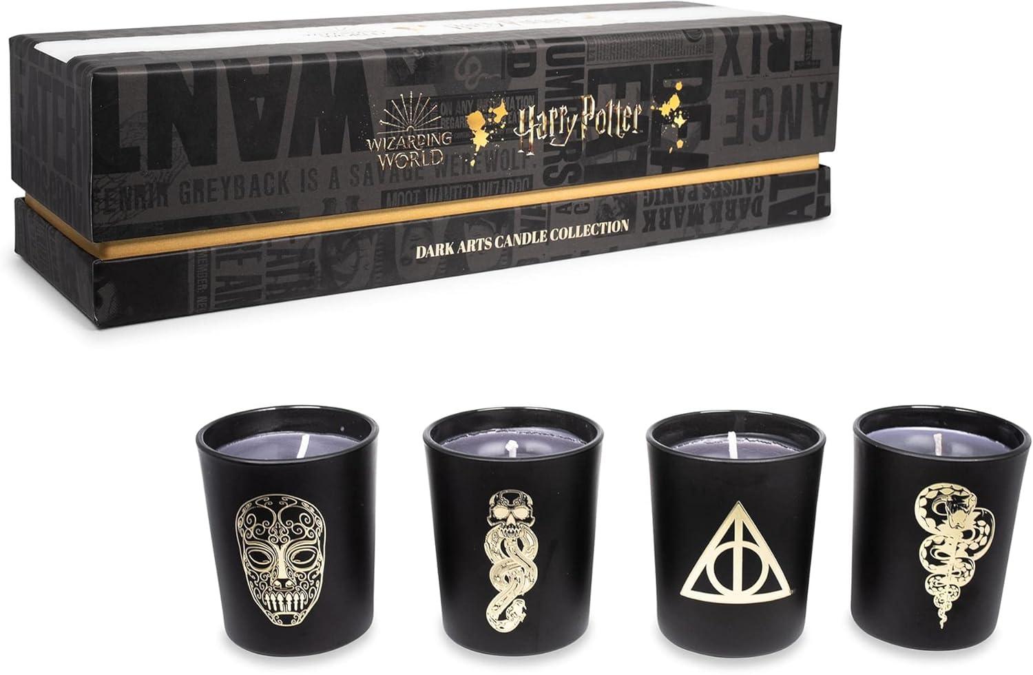 Ukonic Harry Potter Dark Arts Scented Soy Wax Candle Collection | Set of 4