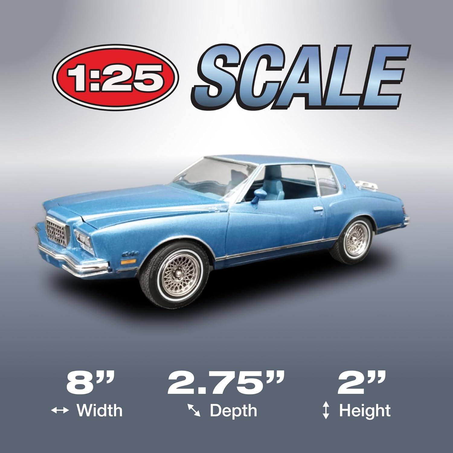 Skill 2 Model Kit 1980 Chevrolet Monte Carlo "Class Action" with Motorcycle and Trailer (Skill 2) 1/25 Scale Model Car by MPC