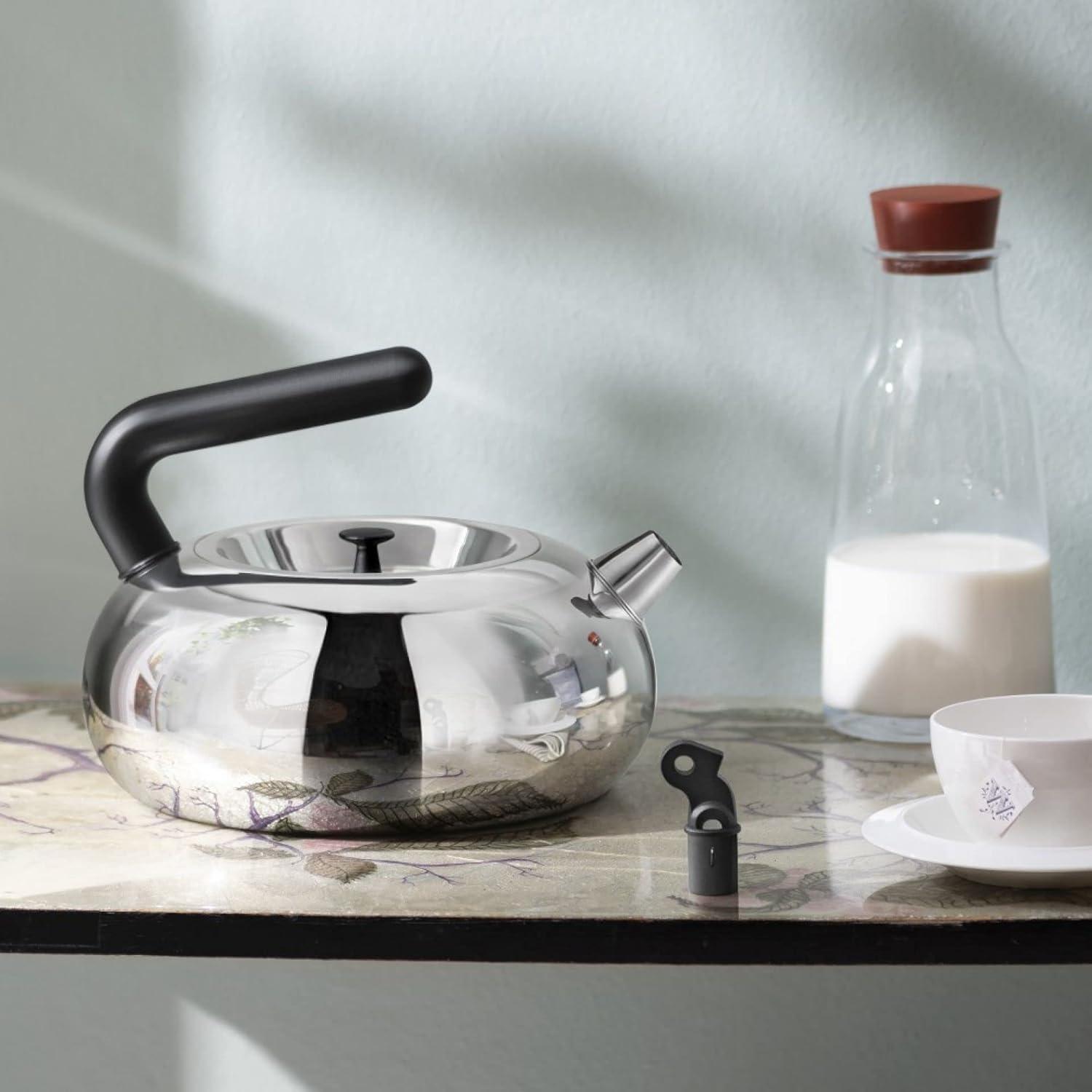 Alessi Alessi Bulbul 2.64 Quarts Stainless Steel (18/10) Whistling Stovetop Tea Kettle