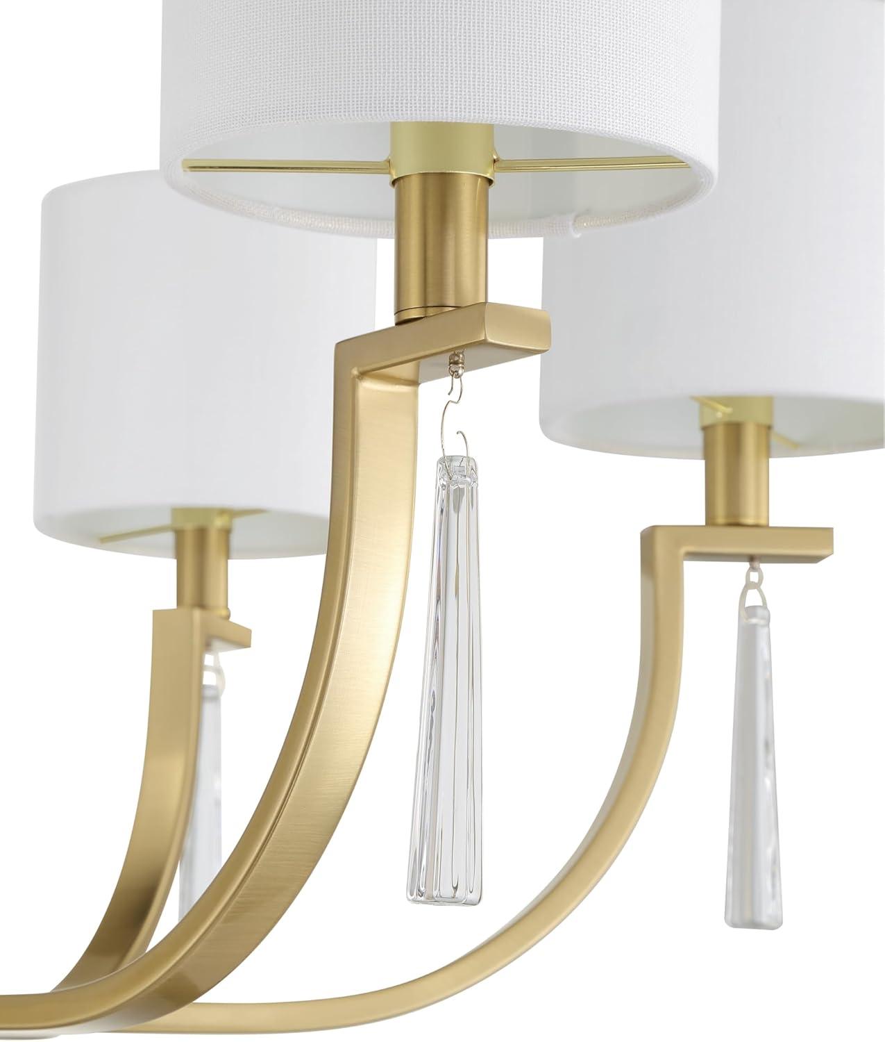 Craftmade Lighting Fortuna 6 - Light Chandelier in  Satin Brass