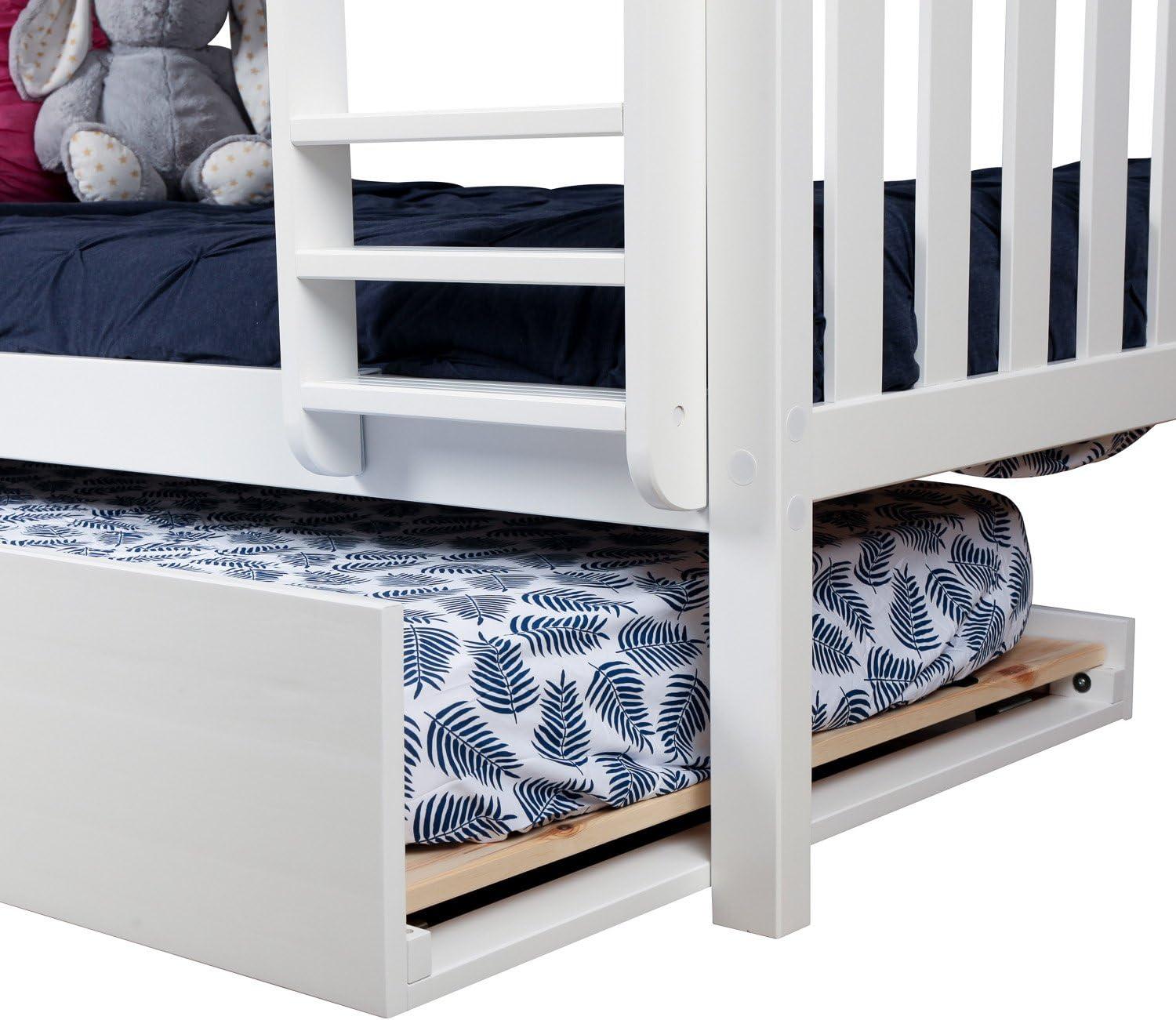 Max & Lily Twin over Twin Bunk Bed with Trundle