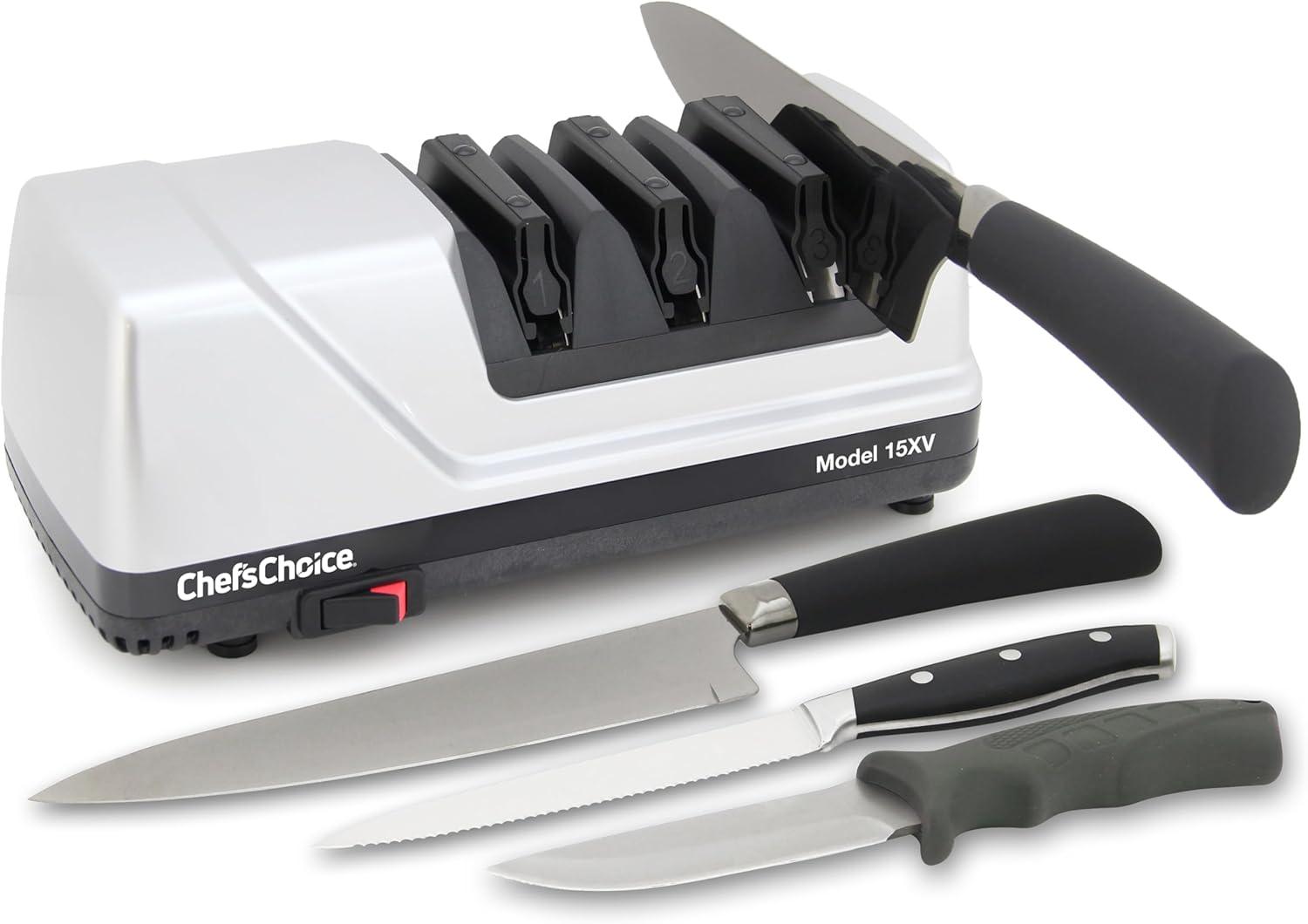 Chef'sChoice Chef'sChoice Model 15XV Professional Electric Knife Sharpener, 3-Stage 15-Degree Trizor