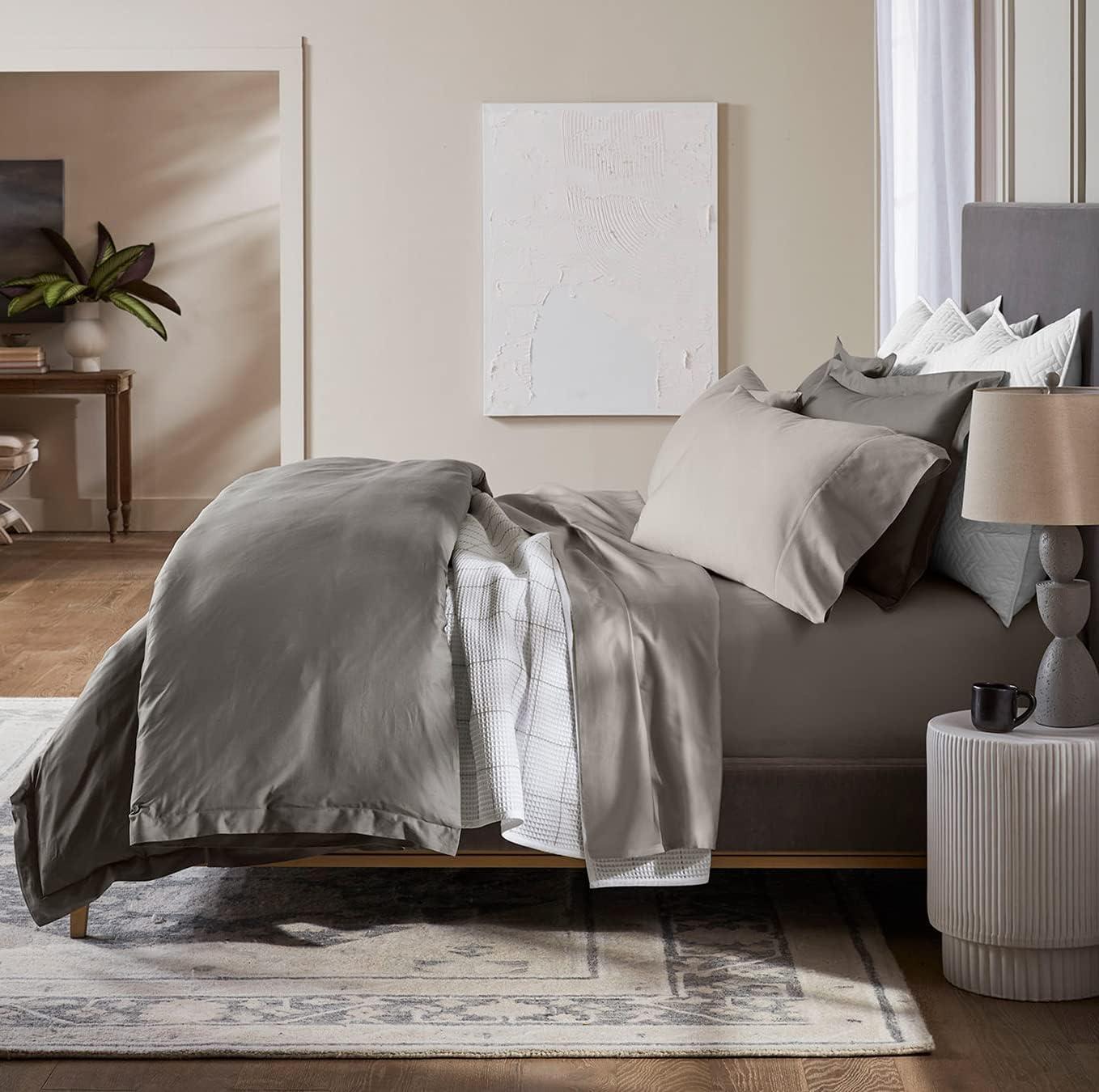 King Taupe Organic Cotton Sheet Set