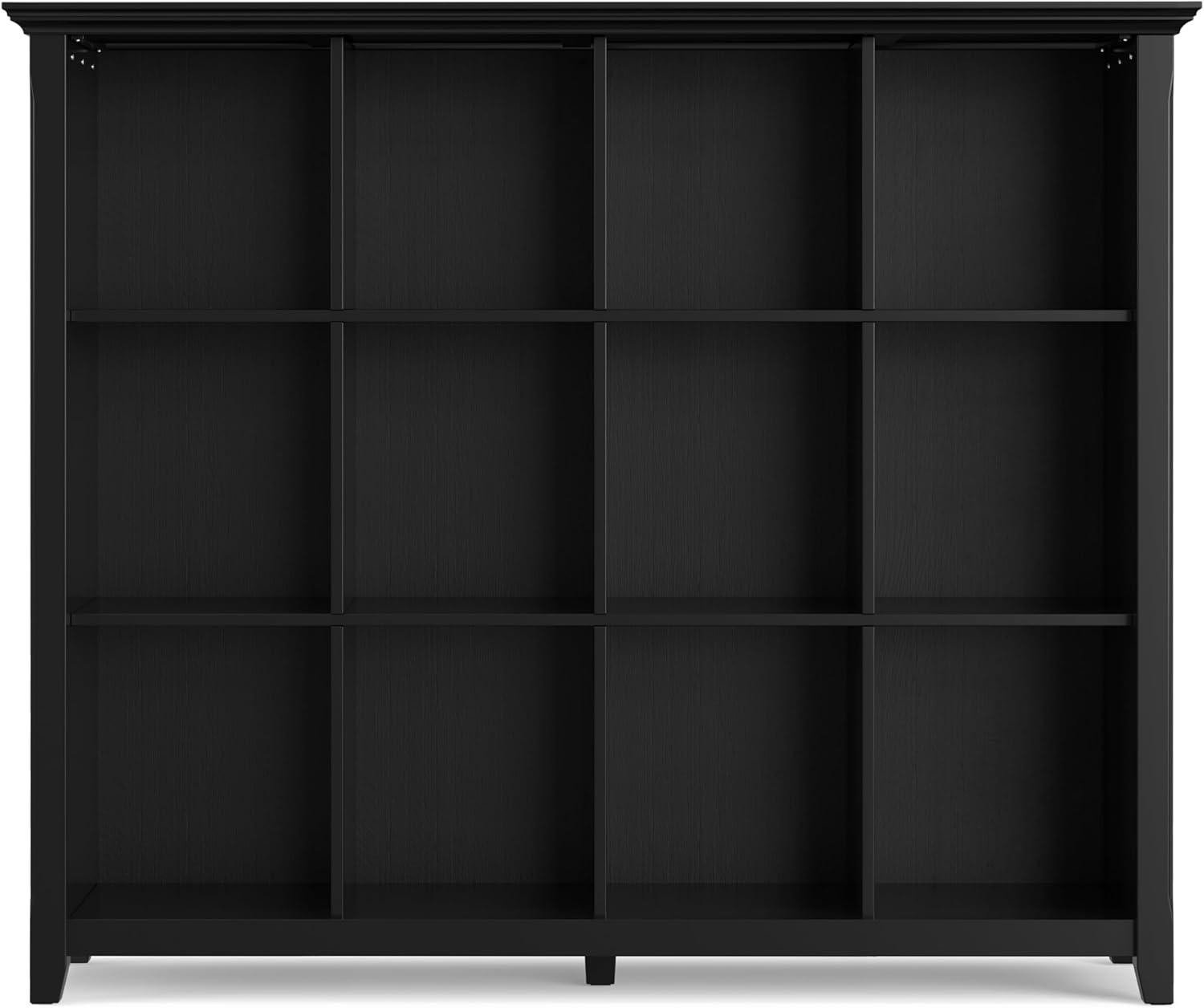 Simpli Home Acadian 57"W Solid Wood Storage Console Table