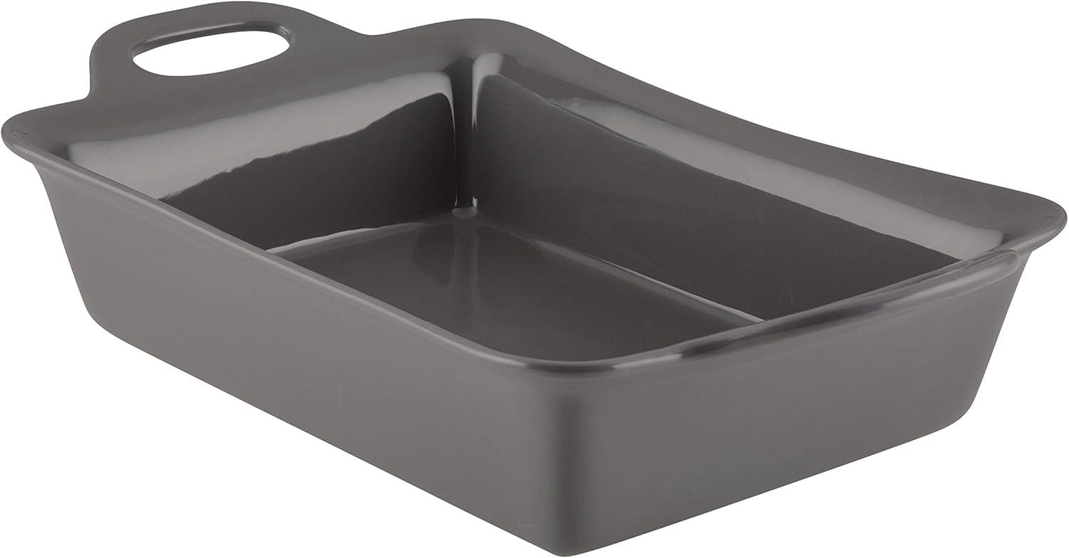 Gray Ceramic Non-Stick Rectangular Baker, 9-Inch by 13-Inch