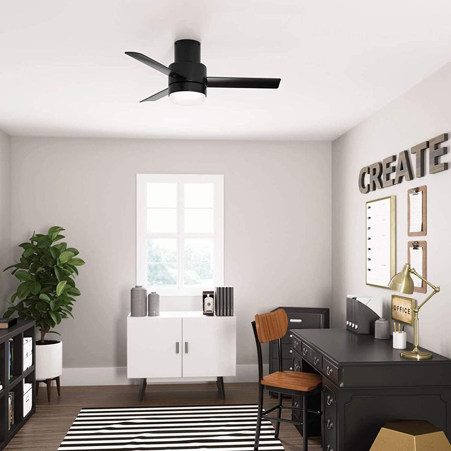 44" Gilmour 3 - Blade Outdoor Flush Mount Ceiling Fan with Remote Control and Light Kit Included