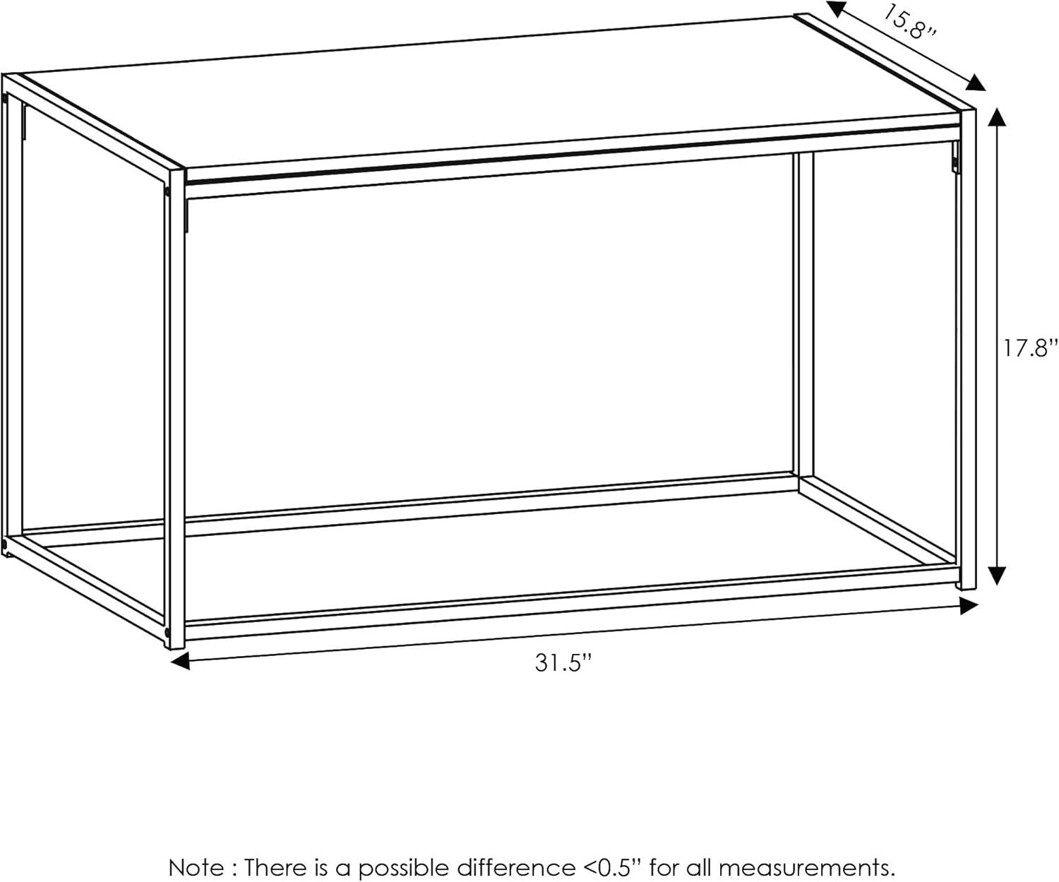 Furinno Camnus Modern Living Coffee Table, Americano