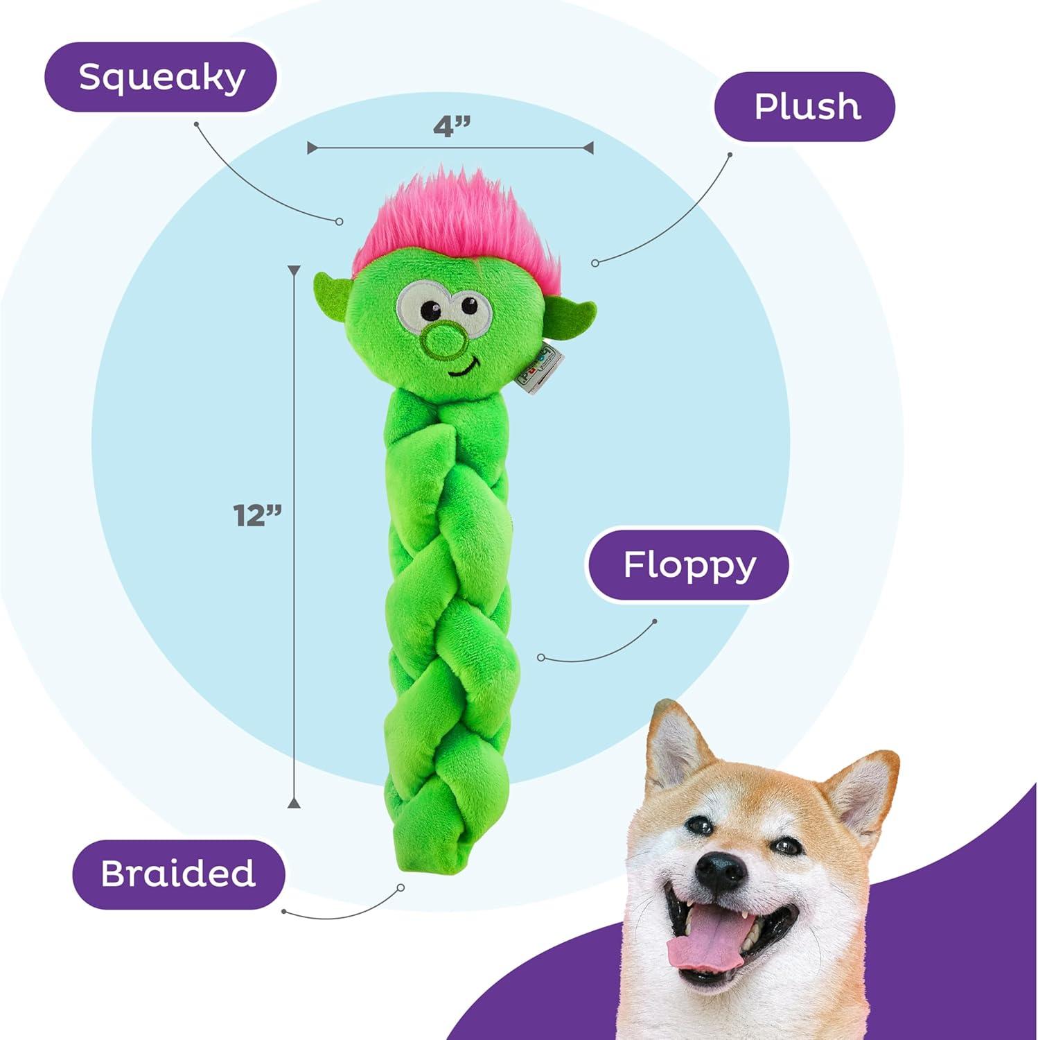 Kyjen  Outward Hound Nina Ottosson Twistiez Unicorn Interactive Plush Puzzle Dog Toy, Purple - Large