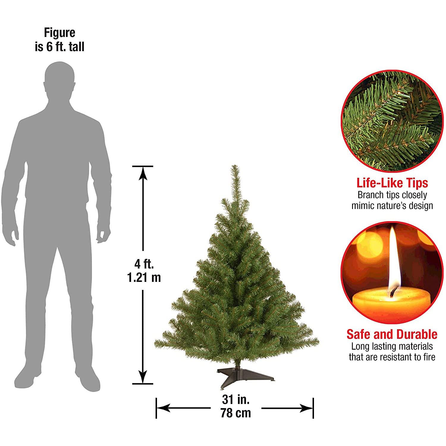 4' Unlit Kincaid Spruce Artificial Christmas Tree - National Tree Company