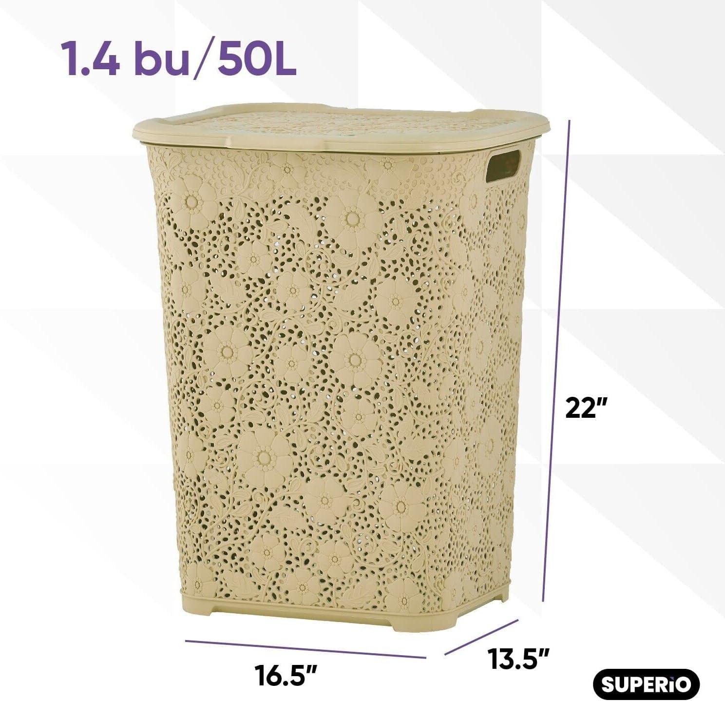 House of Hampton® Plastic Laundry Hamper with Handles