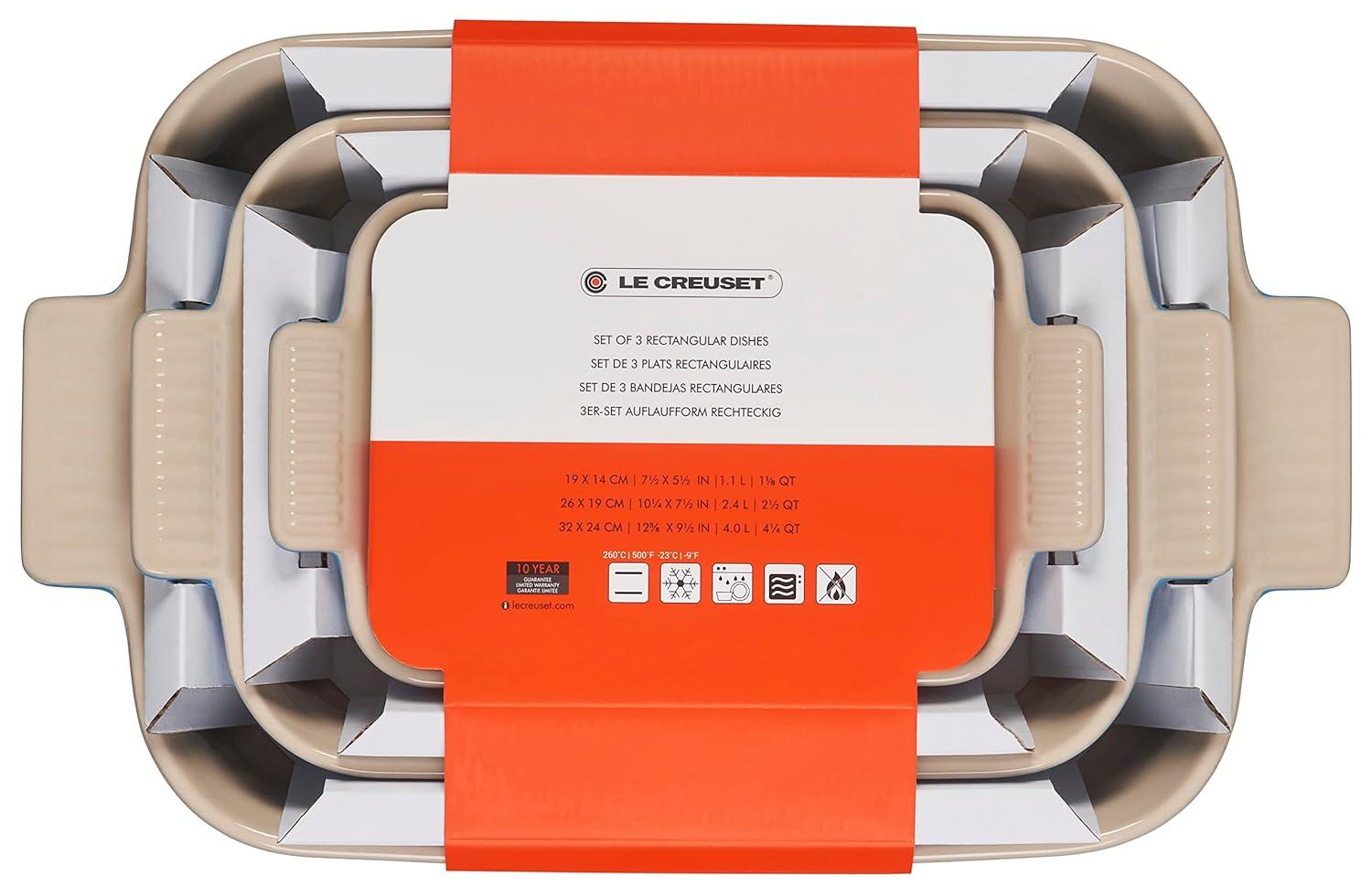 Le Creuset Le Creuset Stoneware 3 Piece Baking Dishes