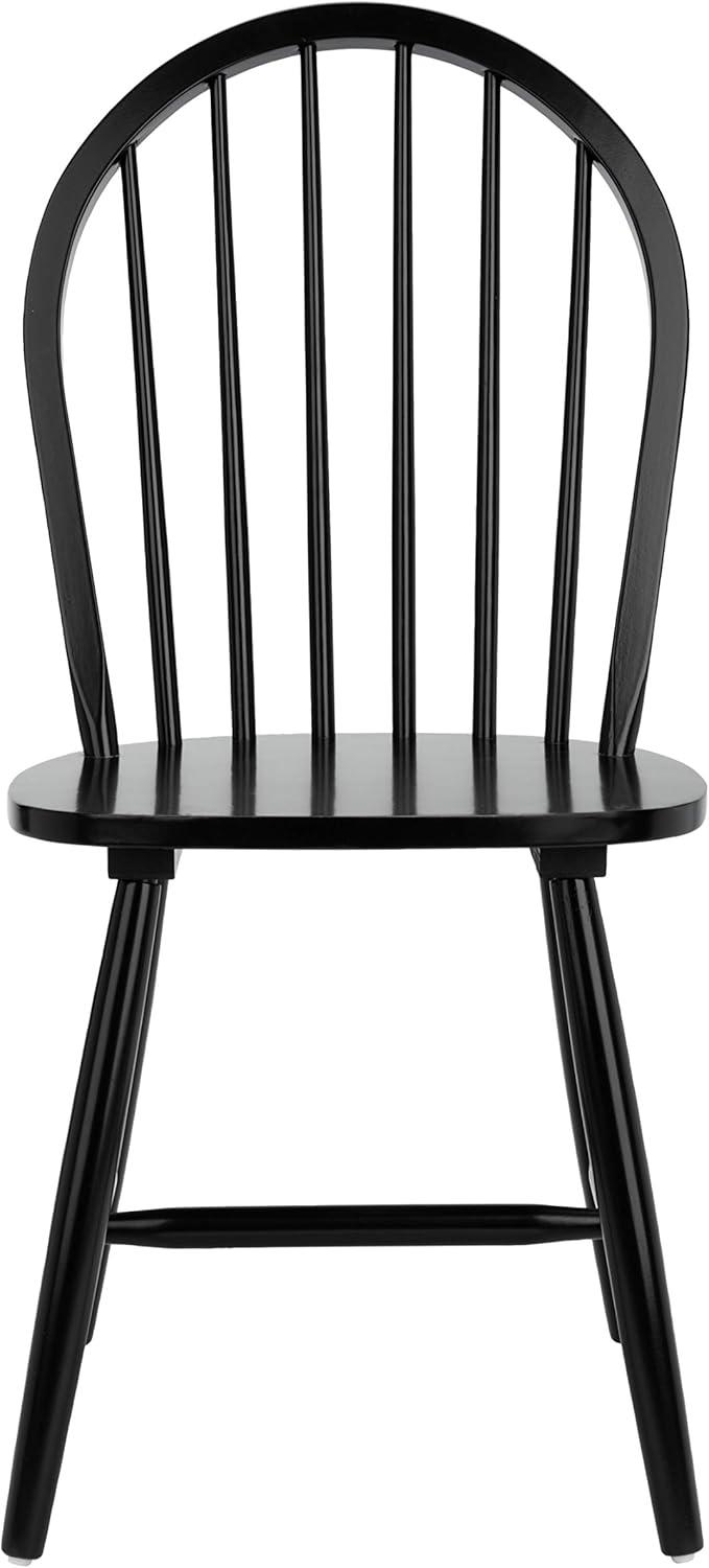 SAFAVIEH Camden Spindle Back Dining Chair, Black, Set of 2