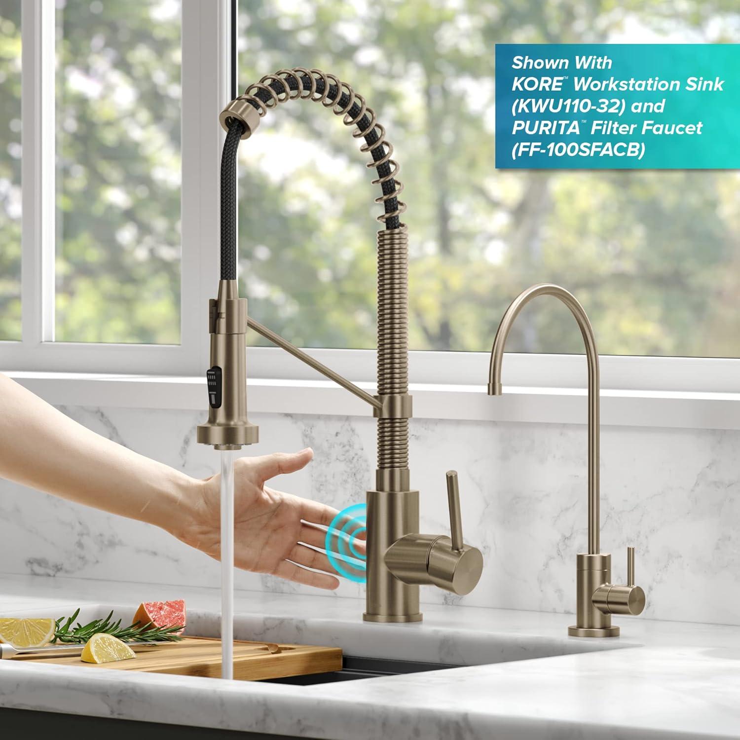 Kraus Bolden Touchless Sensor Commercial Style 2-Function Single Handle Pull-Down Kitchen Faucet