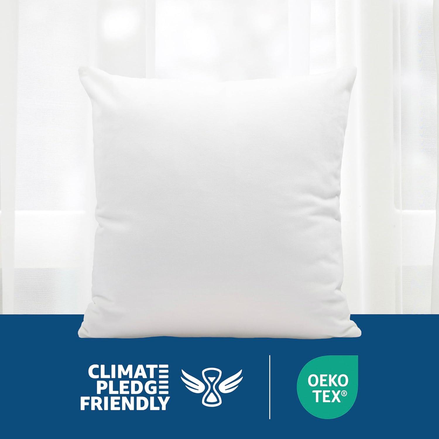 Martex White European Size 26 x 26 inches - Perfect for Bed or Couch - Soft & Durable Decorative