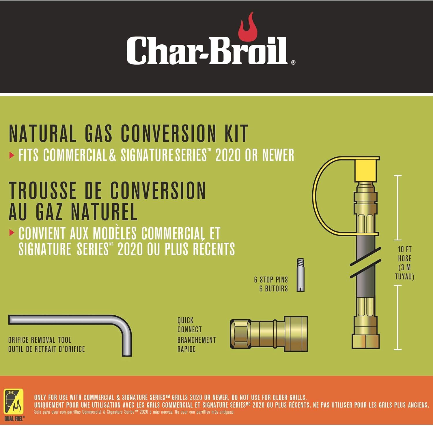 Charbroil Rubber Natural gas conversion kit