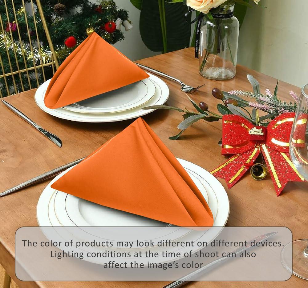 Ruvanti Poly Cotton Enrich Twill Cloth Napkins (Set of 12)