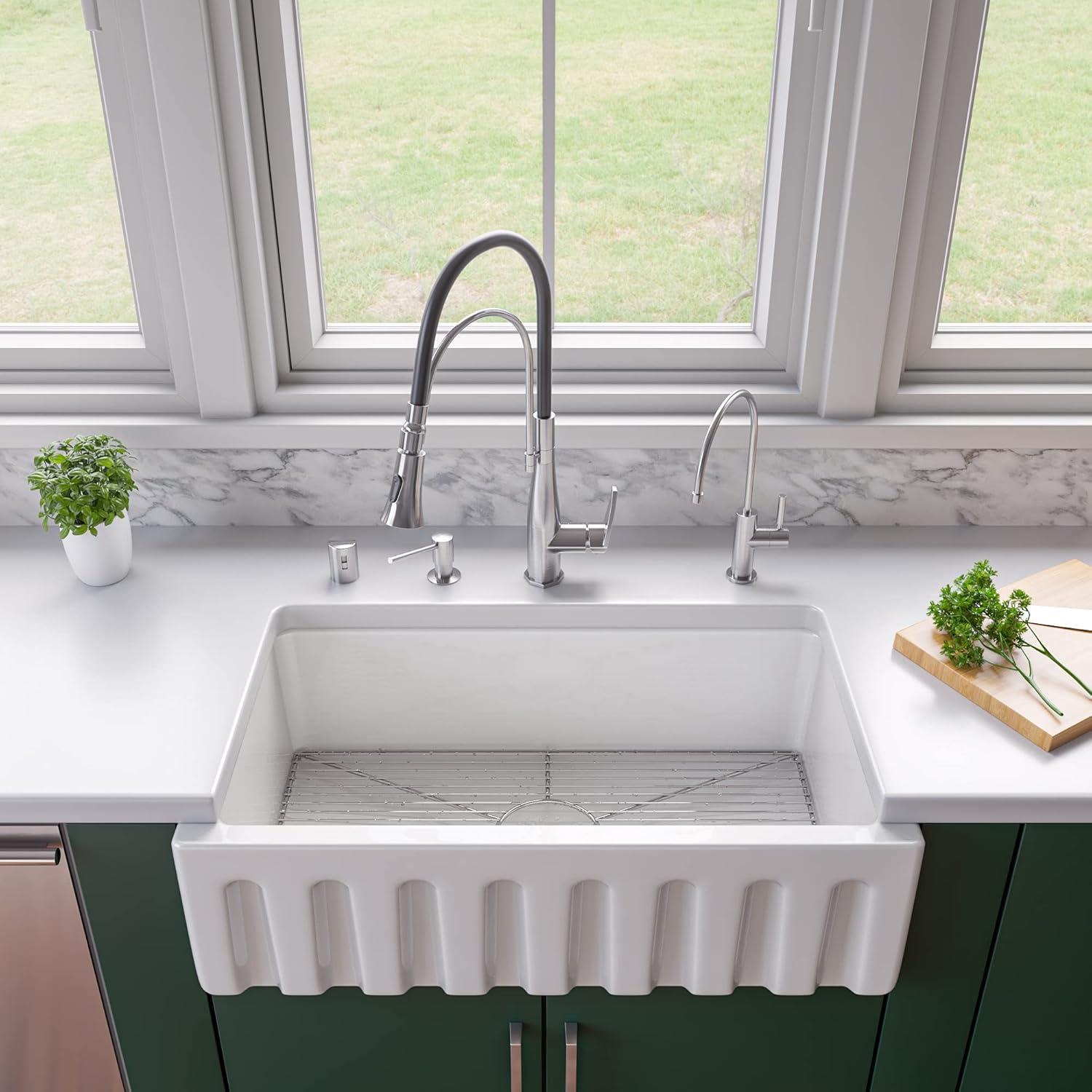 Stainless Steel Kitchen Sink Grid with Center Crossbar