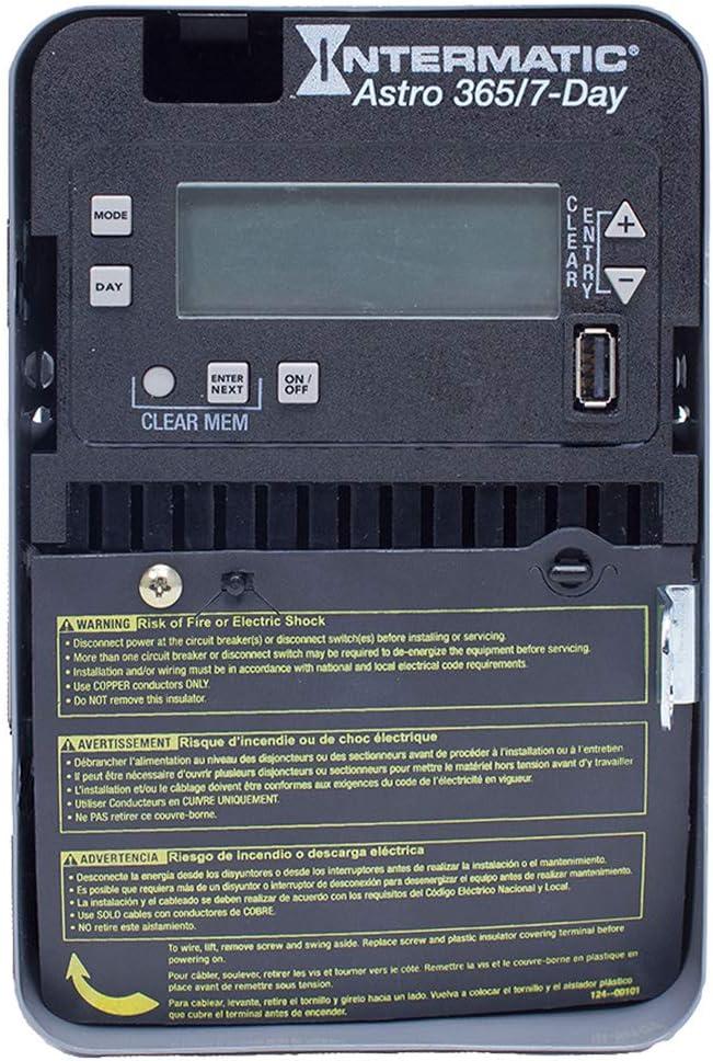 Intermatic Electronic Timer,Astro 7/365 Days,20A ET2815C