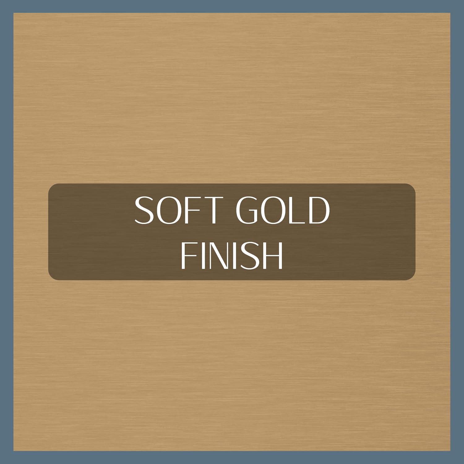 Cordelia 1" Window Drapery Single Curtain Rod with Globe Ball Finial - 86"-120" - Soft Gold - Elrene Home Fashions