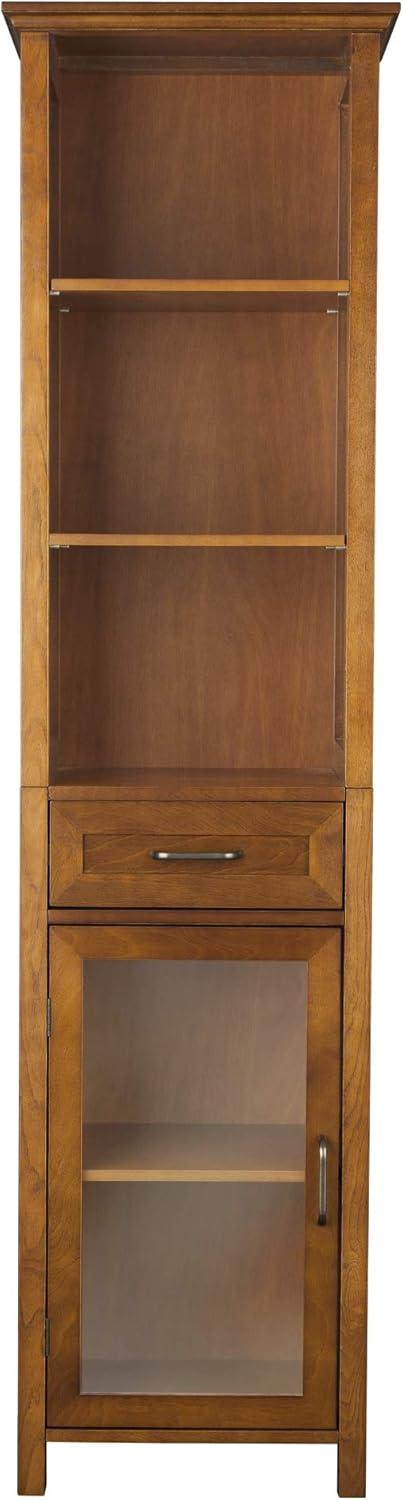 Teamson Home Avery Freestanding Linen Cabinet with Mixed Storage