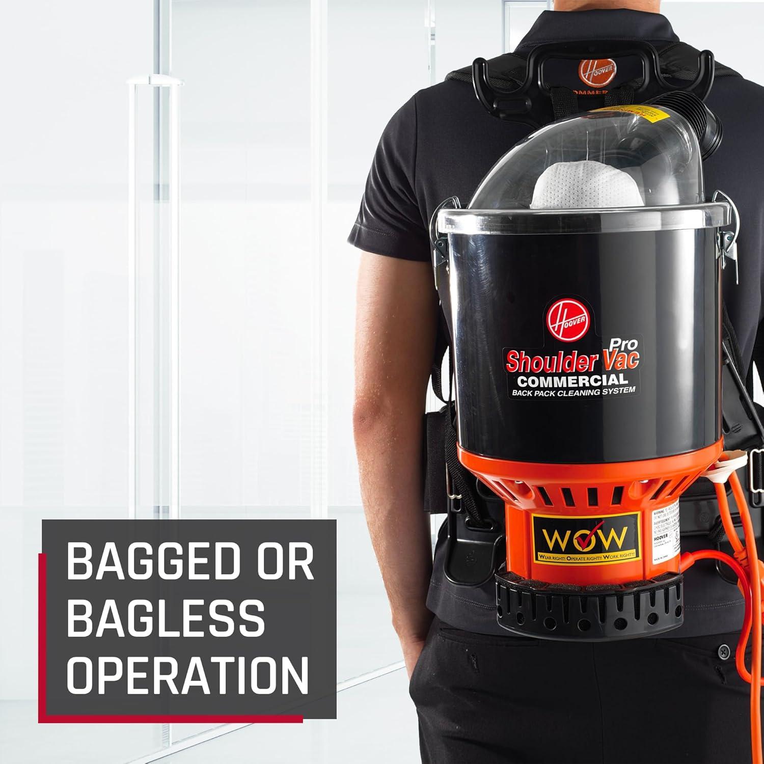 Hoover Commercial Lightweight Backpack 12" Vacuum Cleaner, C2401