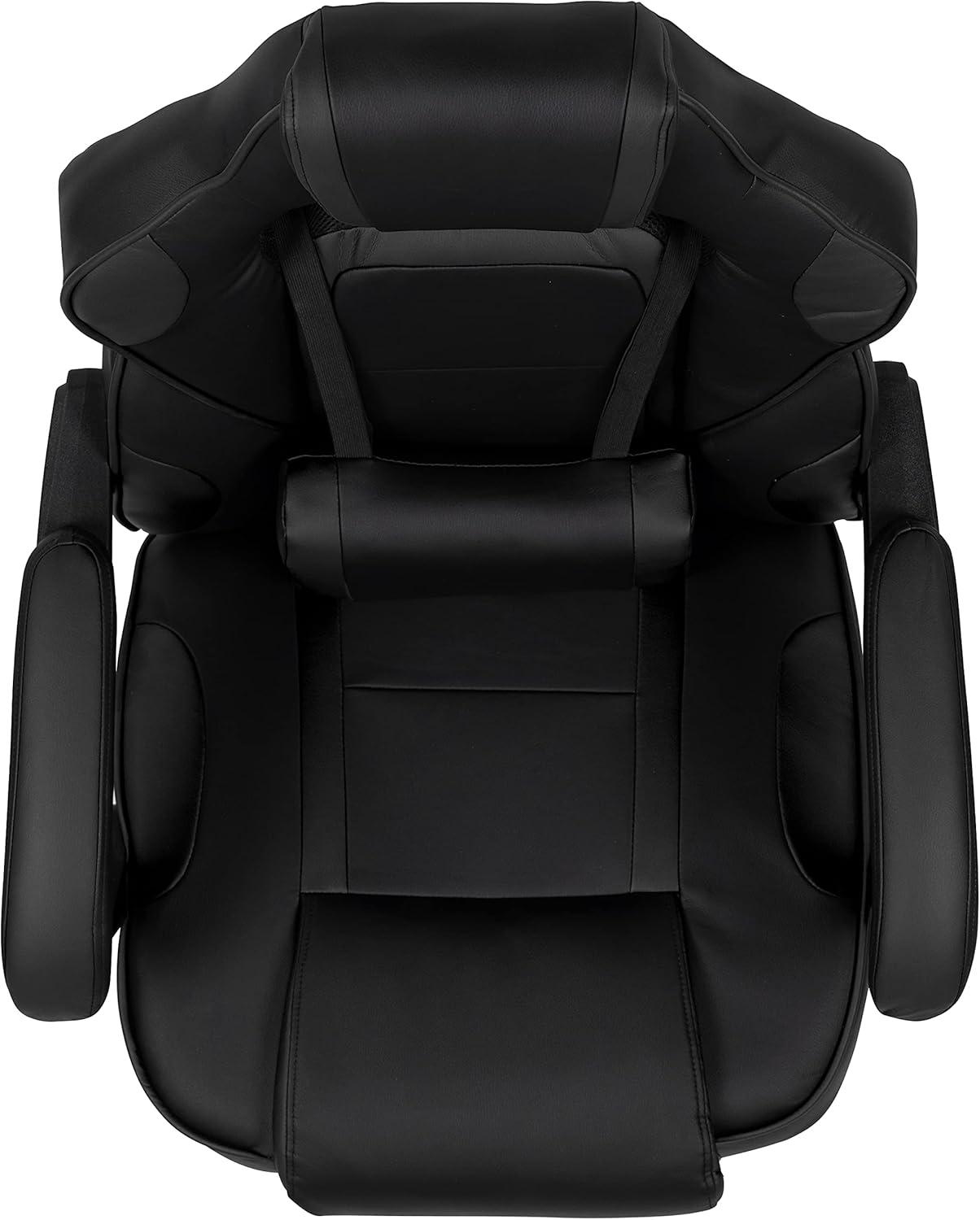 Flash Furniture X40 Gaming Chair Racing Ergonomic Computer Chair with Fully Reclining Back/Arms, Slide-Out Footrest, Massaging Lumbar